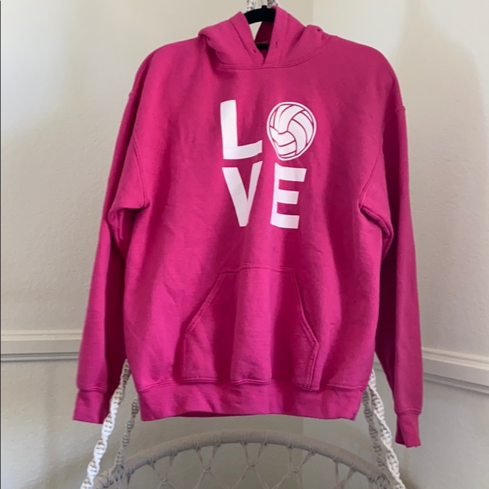 Love volleyball hoodie